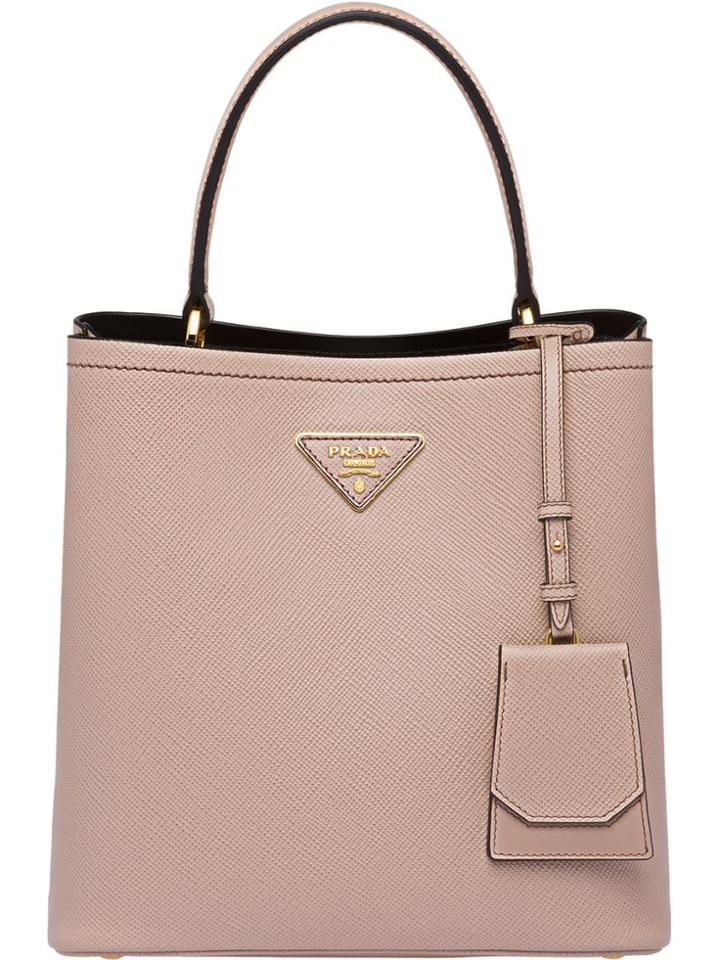 Prada Double Saffiano Leather Bag - Pink