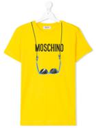 Moschino Kids Sunglasses Print T-shirt - Yellow & Orange