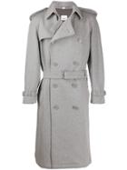 Burberry Jersey Trench Coat - Grey