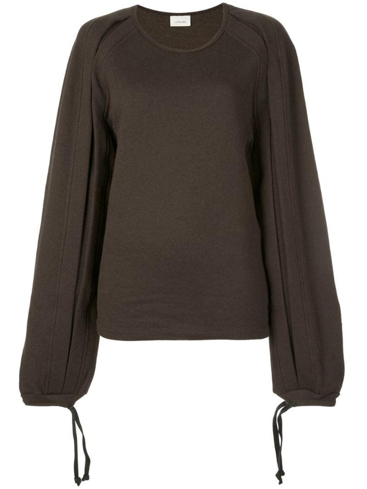 Lemaire Oversized Jersey Top - Brown