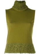 Christian Dior Vintage Boucle Top, Size: 40, Green