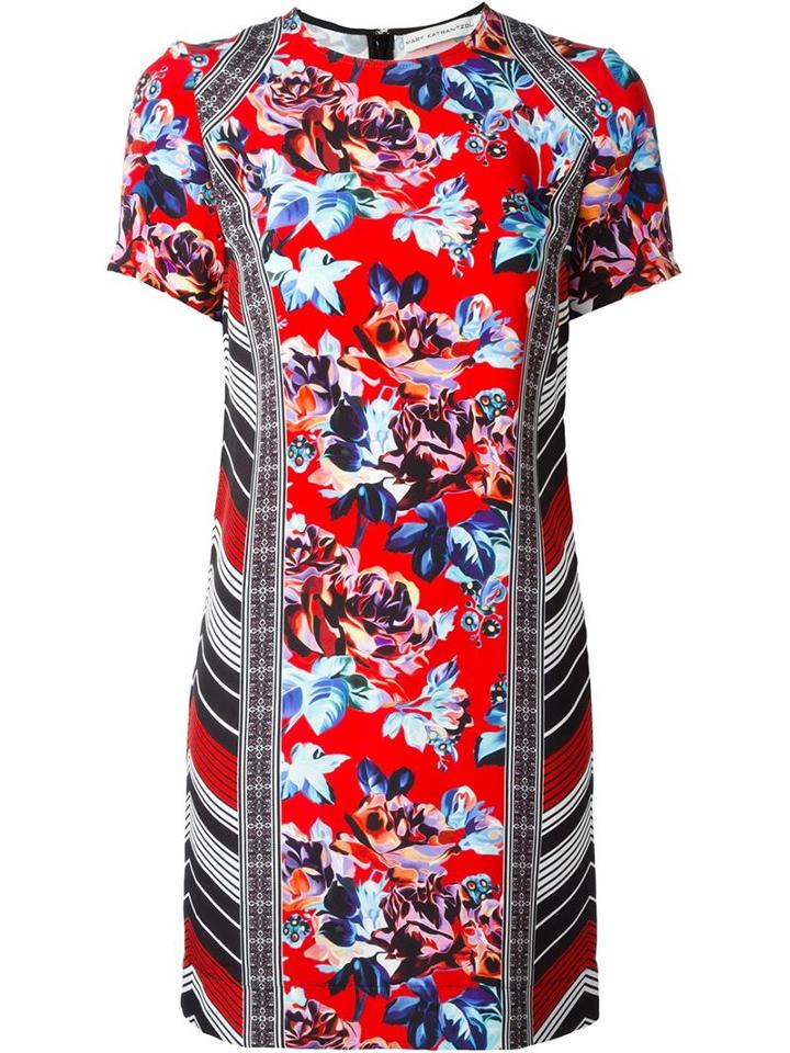 Mary Katrantzou 'solar Rose' Print Dress