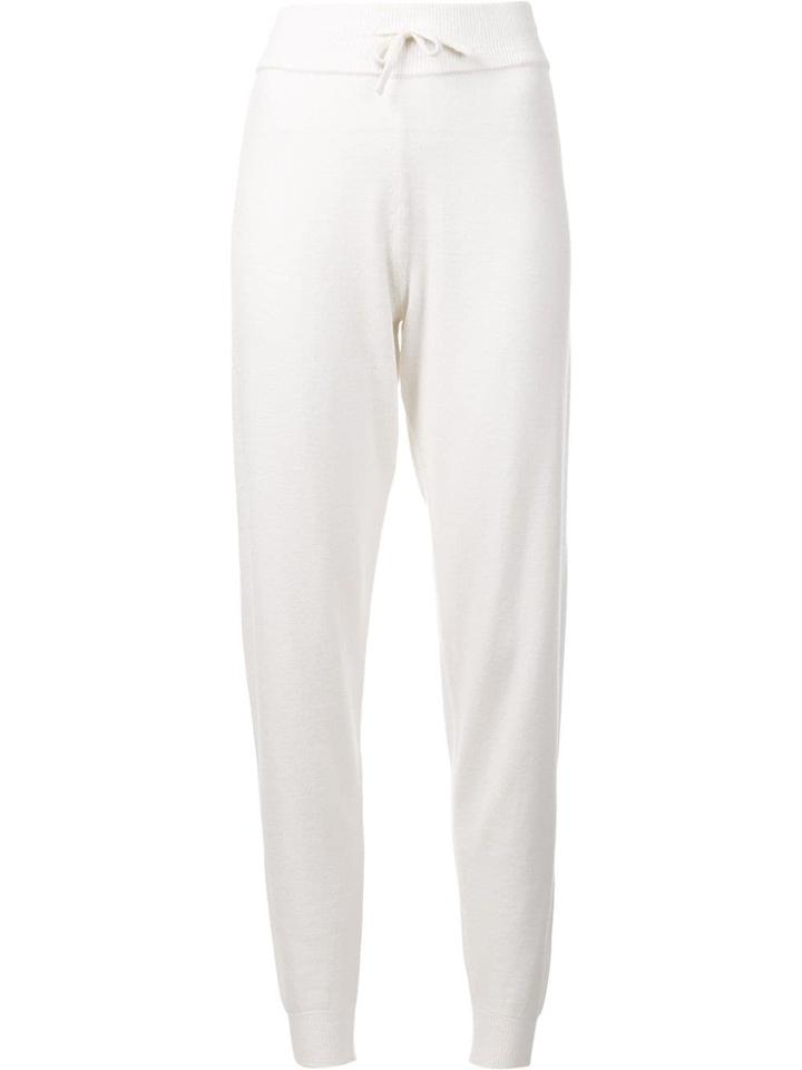 Calvin Klein Gathered Ankle Track Pants - White
