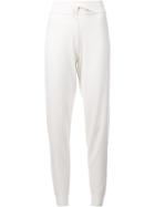 Calvin Klein Gathered Ankle Track Pants - White