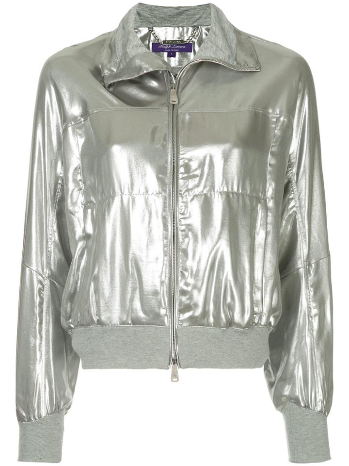 Ralph Lauren Metallic Zipped Bomber Jacket