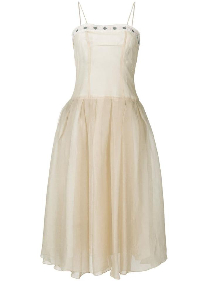 Romeo Gigli Pre-owned Full Midi Gown - Neutrals