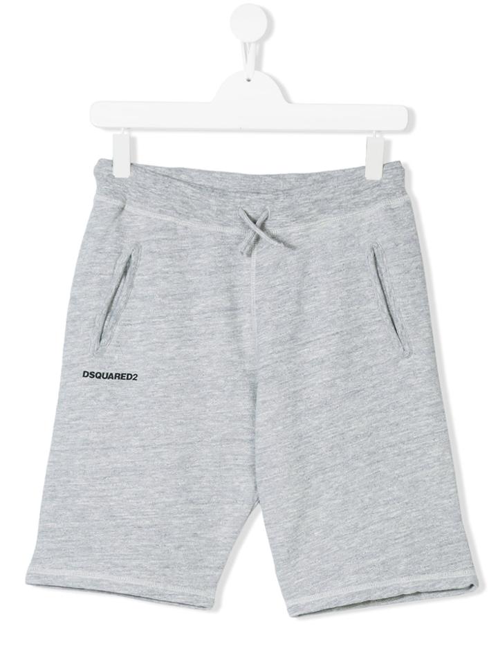 Dsquared2 Kids Drawstring Waist Shorts - Grey