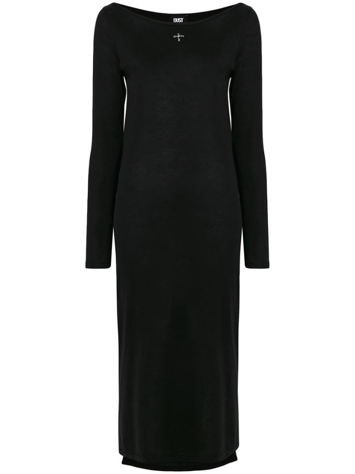 Dust Back Cut Out Dress - Black