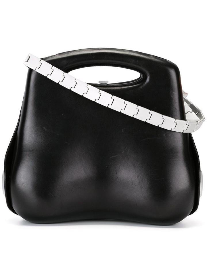 Chanel Pre-owned 1999's Structured Shoulder Bag - Black