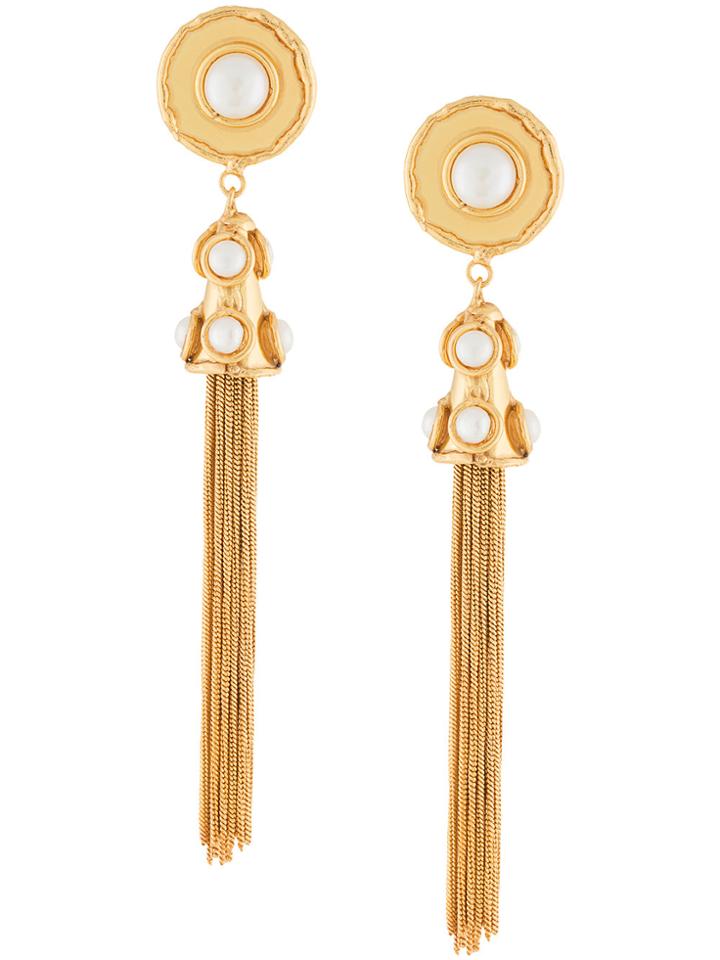 Sylvia Toledano Pom Pom Pearl Earrings - Metallic