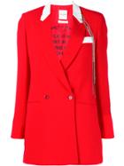 Each X Other Double Breasted Blazer - Red