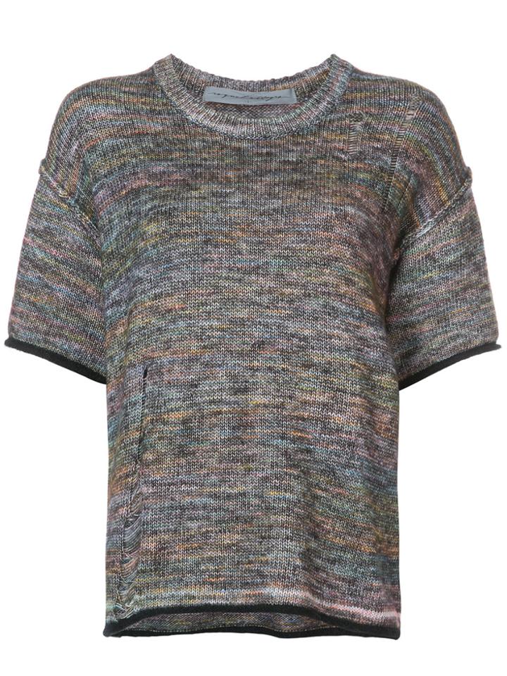 Raquel Allegra Space-dye Knitted Top - Multicolour