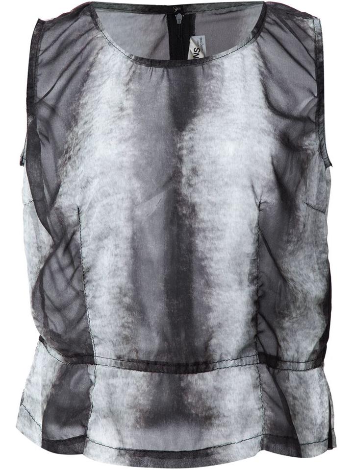 Comme Des Garçons Comme Des Garçons Patterned Tank Top