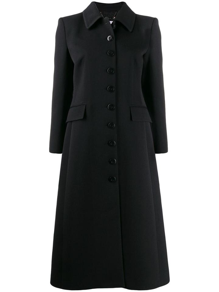 Givenchy Buttoned Single-breasted Coat - Black