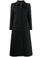 Givenchy Buttoned Single-breasted Coat - Black