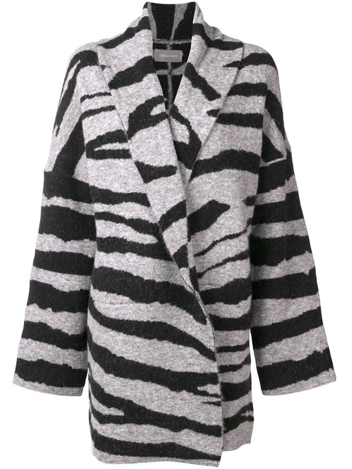 Zadig & Voltaire Animal-print Cardi-coat - Black