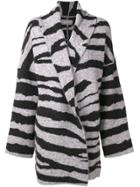 Zadig & Voltaire Animal-print Cardi-coat - Black