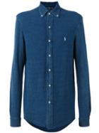 Polo Ralph Lauren Embroidered Logo Shirt, Men's, Size: Xxl, Blue, Cotton