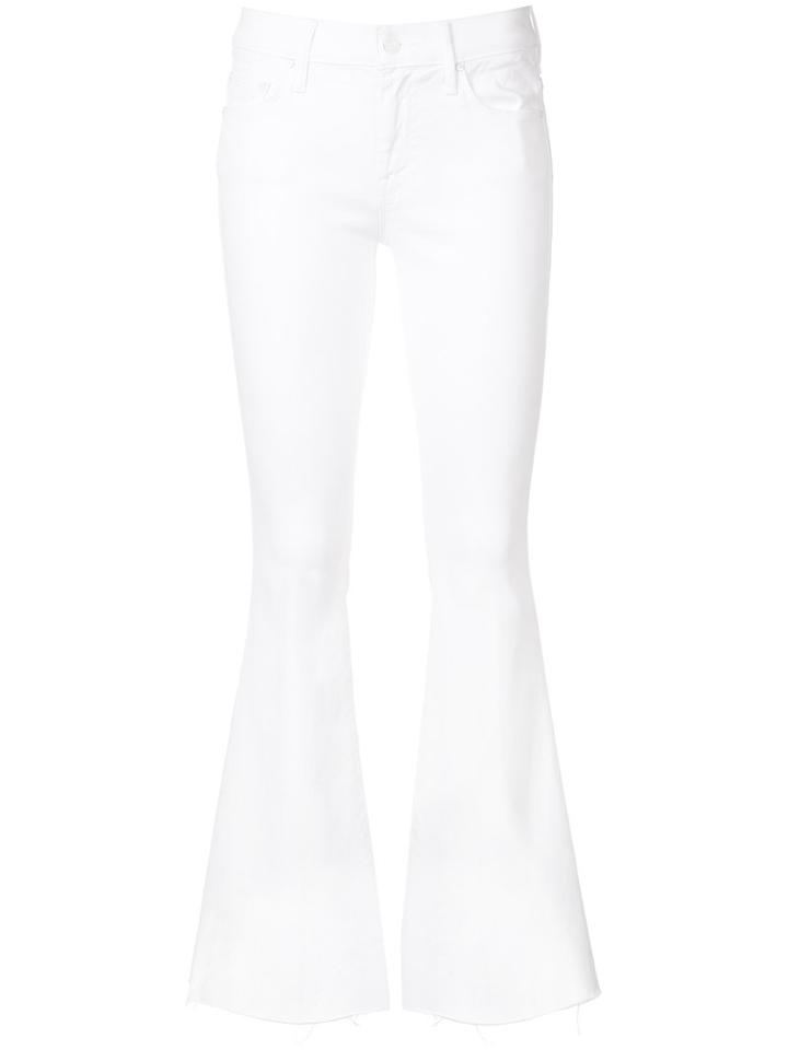 Mother Bootcut Jeans, Women's, Size: 27, White, Cotton