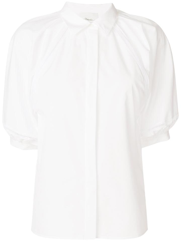 3.1 Phillip Lim Puff-sleeve Fitted Shirt - White