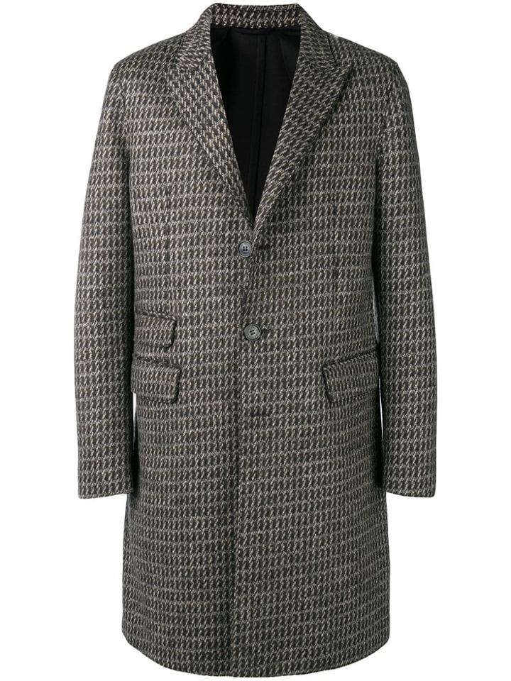 Neil Barrett Single-breasted Fitted Coat - Green
