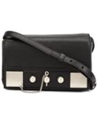Anthony Vaccarello Classic Crossbody Bag, Black, Goat Skin