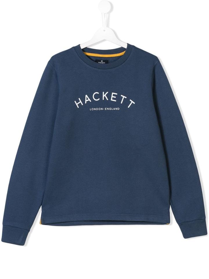 Hackett Kids Teen Logo Print Sweatshirt - Blue