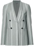 Brunello Cucinelli Shawl Lapel Double-breasted Blazer, Women's, Size: 38, Grey, Cupro/acetate/silk/polyester