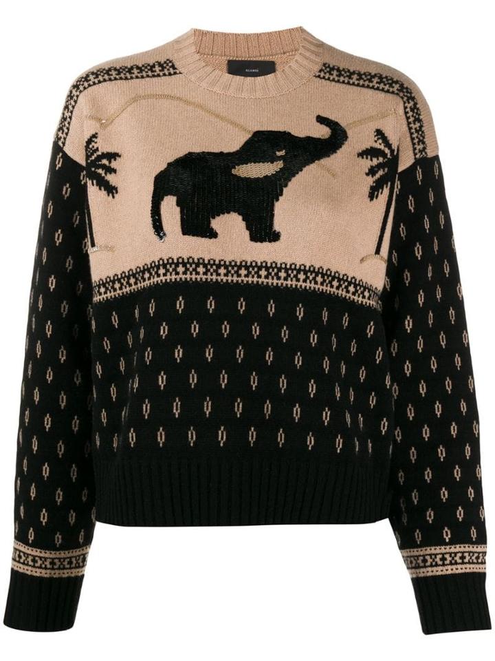 Alanui Oversized Knit Jumper - Neutrals