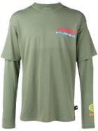 Gcds Double-sleeve Logo T-shirt - Green
