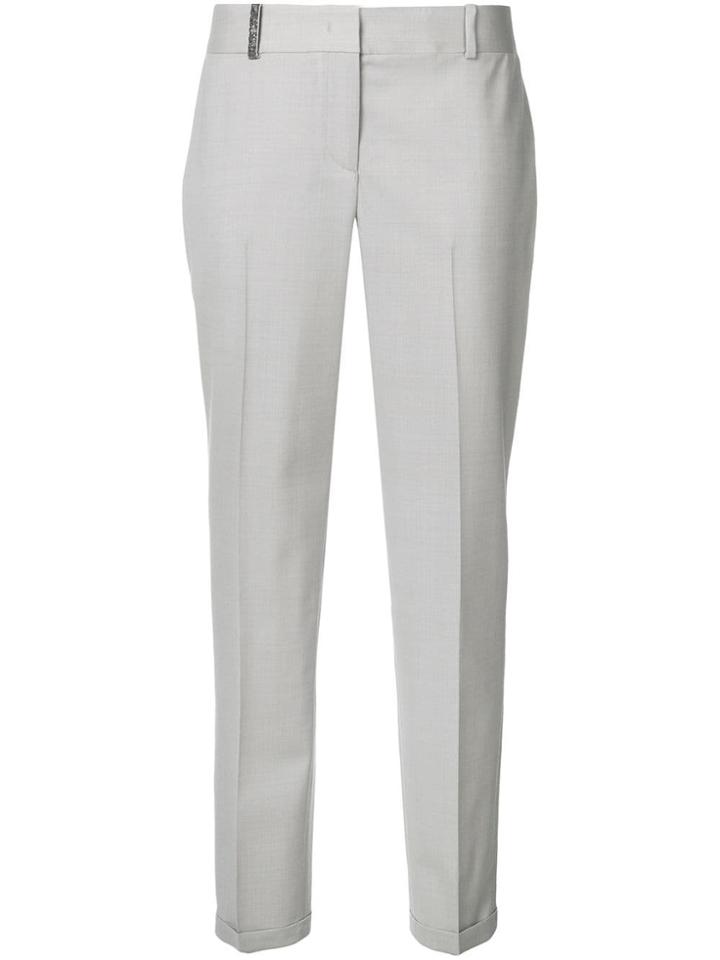 Fabiana Filippi Slim Cigarette Trousers - Grey