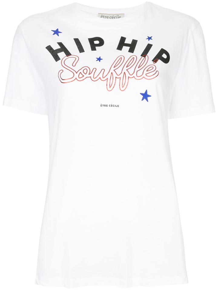 Être Cécile Souffle Print T-shirt - White