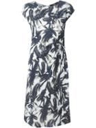 Steffen Schraut Palm Tree Print Dress, Women's, Size: 36, Black, Viscose/polyester