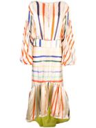 Silvia Tcherassi Striped Maxi Dress - Neutrals