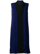 Haider Ackermann Two-tone Longline Sleeveless Top - Blue