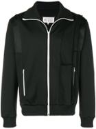 Maison Margiela Paneled Jersey Track Jacket - Black