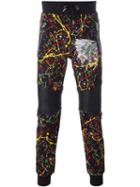 Philipp Plein 'indian Way' Track Pants, Men's, Size: Small, Black, Polyurethane/polyester/cotton