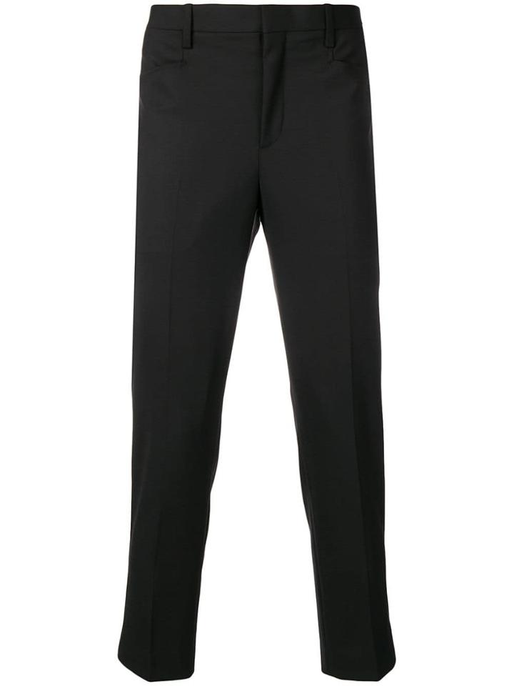 Neil Barrett Side Band Slim Fit Trousers - Black