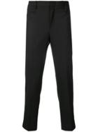 Neil Barrett Side Band Slim Fit Trousers - Black