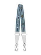 Orciani Embellished Embroidered Bag Strap - Blue
