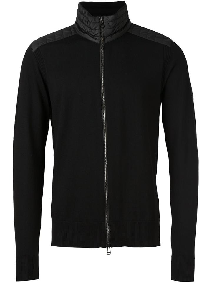 Belstaff 'kelby' Full Zip Cardigan, Men's, Size: Small, Black, Polyester/virgin Wool