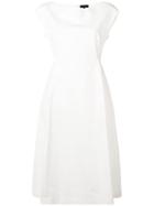 Theory Plain Flared Dress - White