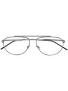 Dior Eyewear Oval Frame Glasses - Metallic