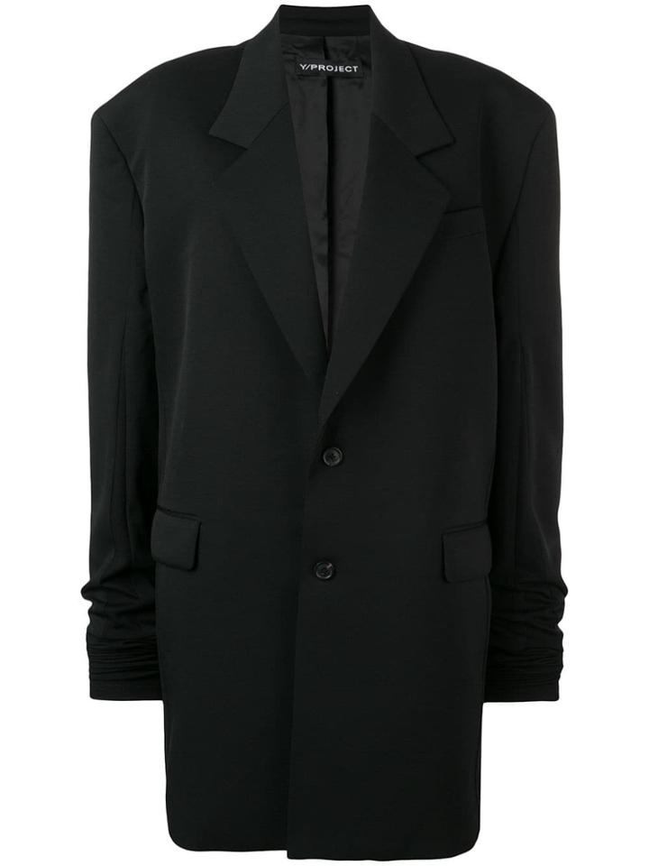 Y / Project Oversized Blazer - Black