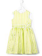 Il Gufo Striped Dress, Girl's, Size: 6 Yrs, White