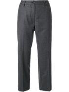 Pence Cropped Tailored Trousers - Grey