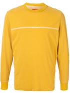 Supreme Logo Stripe Long-sleeved T-shirt - Yellow