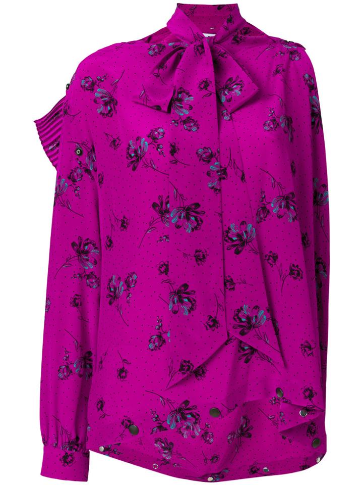 Balenciaga Multi Snaps Blouse - Pink & Purple