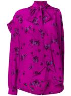 Balenciaga Multi Snaps Blouse - Pink & Purple