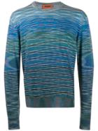 Missoni Marl-knit Jersey Sweater - Blue